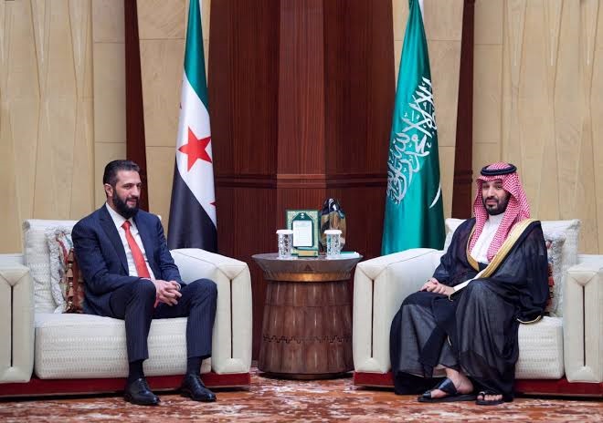 الأمير محمد بن سلمان والرئيس أحمد الشرع