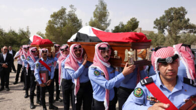 تشييع ضحايا حادث الكرك